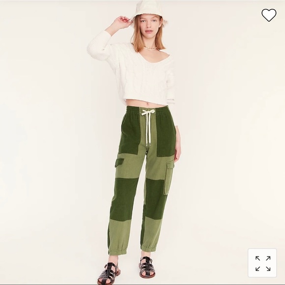J. Crew Pants - J.Crew Tie-waist Linen-blend Cargo Pant size 4